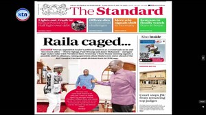 On tomorrow's copy of The Standard newspaper....Grab your copy at your nearest vendor to read these and more stories or subscribe to the e-paper at http://epaper.standardmedia.co.ke #KTNPrime | KTN News Kenya