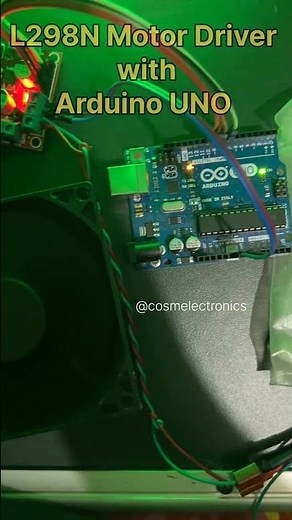 L298N Motor Driver with Arduino UNO 💡 #cosmelectronics #arduino #arduinoproject #l298nmotordriver