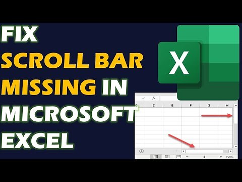 How to Fix "Scroll Bar is missing" in Microsoft Excel