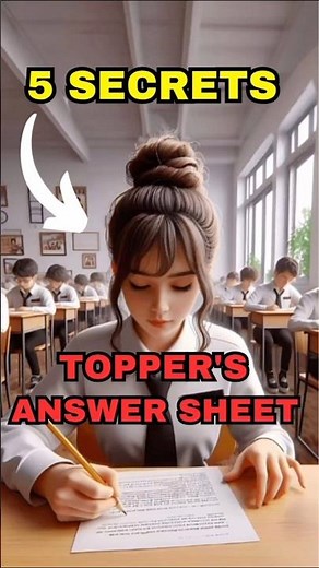 How Toppers Present Answer Sheet?🔥3 Secrets Revealed😱 #examtips #studytips #exam