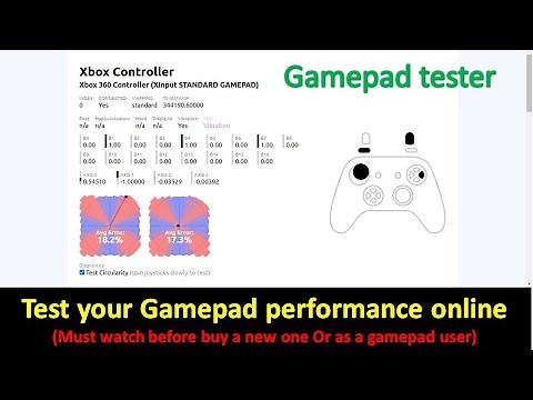 Gamepad tester || Check every button on your Controller works perfectly or not || Joysticks Tester