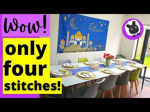 Easy DIY Table Runner Tutorial inspired by Scandinavian Home Decor | Ooni Crafts