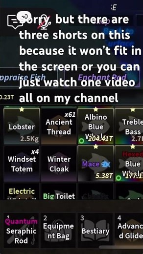 Trading anything in my inventory for the wingripper rod set #ficsh #trading