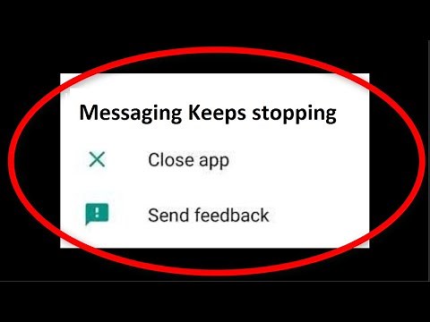 How To Fix Messaging Keeps Stopping Error Android || Messages Keeps stopping fix
