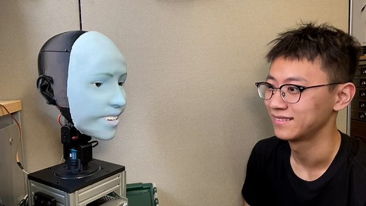 Students create robot named 'Emo' that can mimic facial expressions