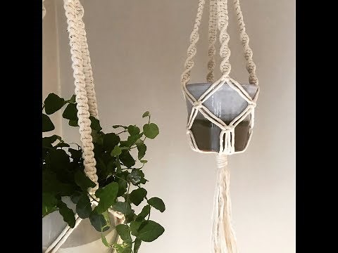 Macrame Plant Hanger | Tutorial | Beginner | Square Knot | Twisting Knot