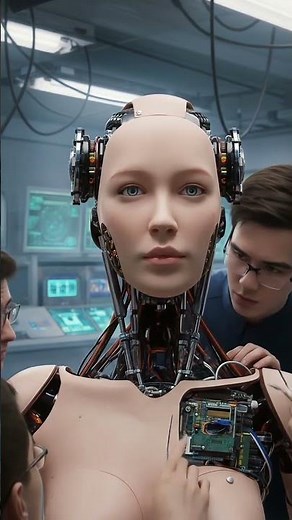 Behind the Scenes of Building a Lifelike Robot #aiart #ai #robot