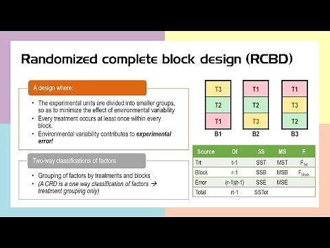 Randomized Complete Block Design with example and complete calculations