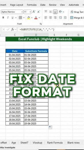 55K views · 361 reactions | 2 Smart Ways to Fix Date Format in Excel! #excelTips #exceltutorial | excel_funclub | Facebook