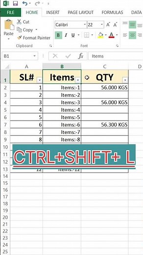Apply Filter Dropdown in Excel Using Keyboard Shortcuts#excel