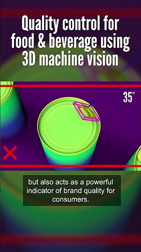 Quality control for food & beverage using 3D machine vision - Cognex In-Sight L38