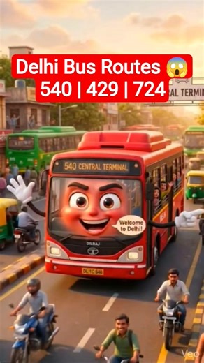 Delhi DTC Bus Route Update 🚍 540, 429, 724, DS-12, 479, 740 Full Route Info | Delhi Bus Shorts