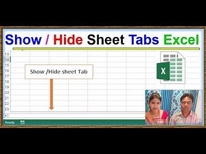 How to Show or Hide Sheet Tabs in Excel: Quick and Easy Guide#excel