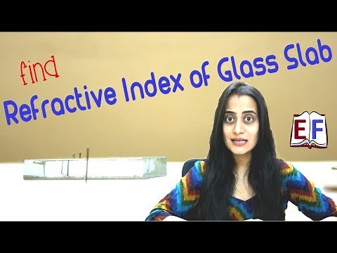 Find Refractive Index of Glass Slab using Pins : School Science Experiment