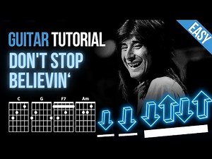 Don't Stop Believin - Journey | Guitar Tutorial Chords EASY