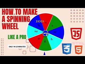How To Make Your Own Spinning Wheel in HTML, JAVASCRIPT AND CSS. New and Updated 2023 Version.