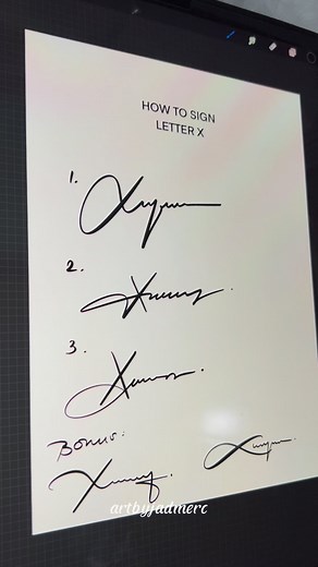 31K views · 248 reactions | How to sign Letter X  | #signaturedesign #signatureart #sign #artbyjadmerc #pirma #pirmaph #signatureph #signature | Art by Jadmerc | Facebook