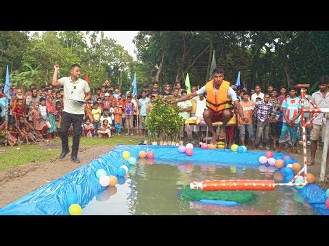 🪂 JUMP & SPIN CHALLENGE! Who Can Survive This Crazy Village Game Show