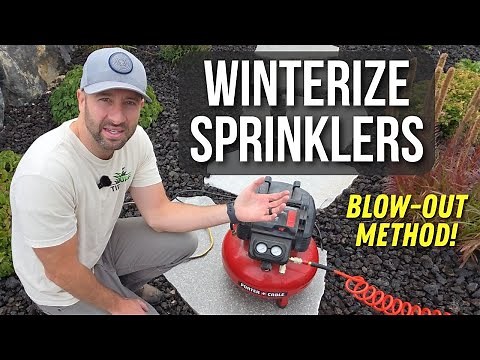 How to Winterize Your Sprinklers – Blow Out Method with Air Compressor (So EASY!)