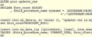 Using @@PROCID to return correct name of SQL Server procedures, functions and triggers