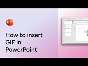 How to insert GIF in PowerPoint