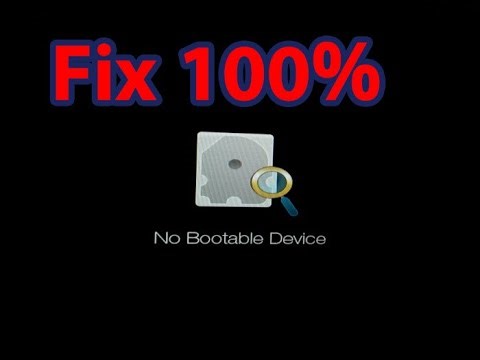 How to fix the No Bootable Device issue on a laptop.