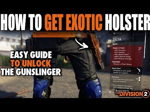 HOW TO GET THE NEW EXOTIC HOLSTER IN THE DIVISION 2 | EASY STEP BY STEP GUIDE