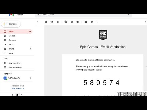 Epic Games Email Verification Code