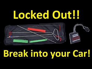 HOW TO USE A LOCKOUT KIT ACCESS TOOL KEYS ~ BREAK INTO A CAR UNLOCK A CAR DOOR ~ 2020-0060