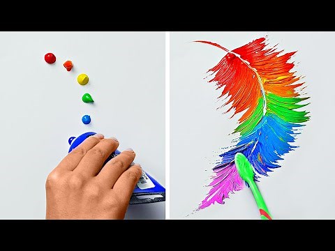 Easy ART Techniques For Everyone || Satisfying Painting Hacks