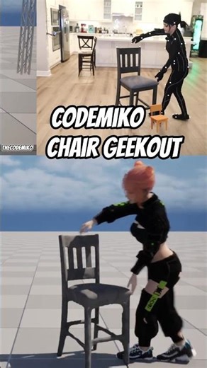 Miko geeking out with her chair setup | #codemiko on #Twitch