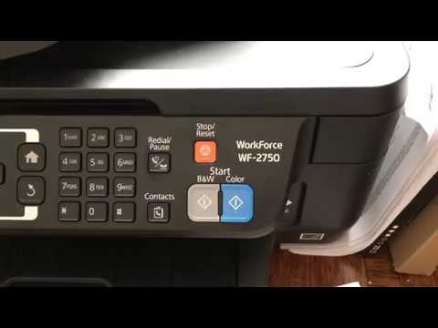 How to replace ink on a epson WF 2750