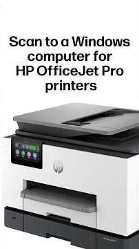 Scan from the control panel to a Windows computer | HP OfficeJet Pro printers #shorts