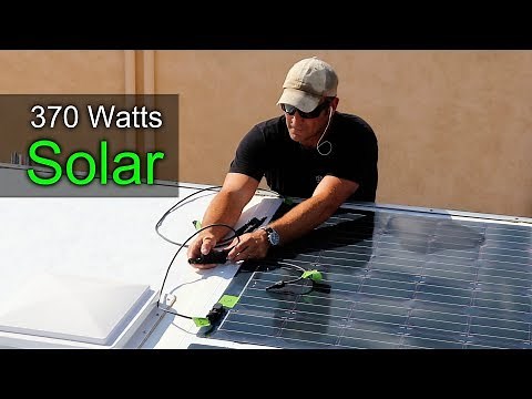How to Build a DIY Travel Trailer - Solar Panel Install (Part 11)