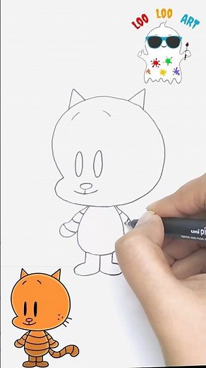 How to Draw Lil Petey from Dog Man | Step by Step Easy Cartoon for Beginners #shorts