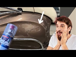 How to repair a scratch on your own Vespa! Easy job using a spay can.