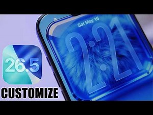 iOS 26.5 - CUSTOMIZE The New Lock Screen & Home Screen !