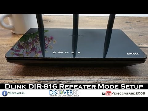 Dlink DIR-816 Repeater Mode Setup