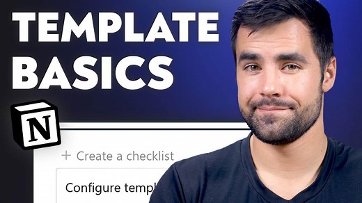Notion Basics: How to Use Template Blocks and Database Templates - Thomas Frank
