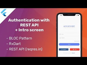 Flutter Authentication with REST API + Intro screen