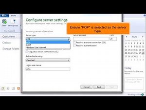 Windows Live Mail: How to Configure a POP Email Account