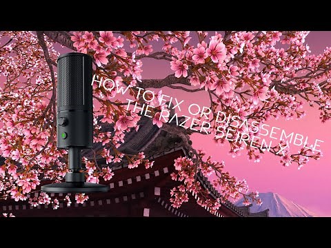 How to disassemble the razer seiren x USB microphone