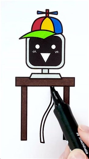 😻 Coloreando al Sr. Fun Computer de Sprunki ✨ Arte con Brillantina