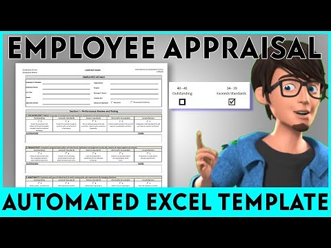 Employee Appraisal Form: Automated Excel Template.