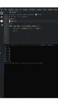 Python for Beginners: Creating a 7's Multiplication Table #python