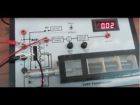 LVDT| Experiment of LVDT| Displacement measurement by CRO|Theoretical Explanation| LVDT working.