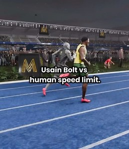 What If Usain Bolt Went Against The Human Speed Limit In A Race? ☠️🔥 #fyp #usainbolt #speed #race #track