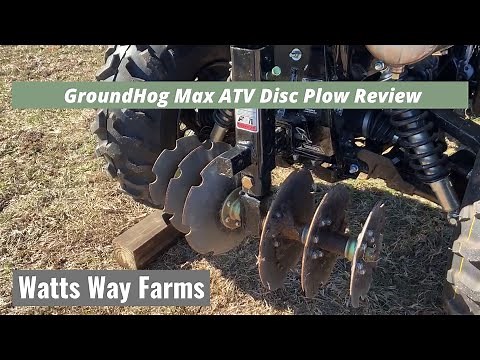 GroundHog Max ATV Disc Plow Review | Overseeding Paddocks