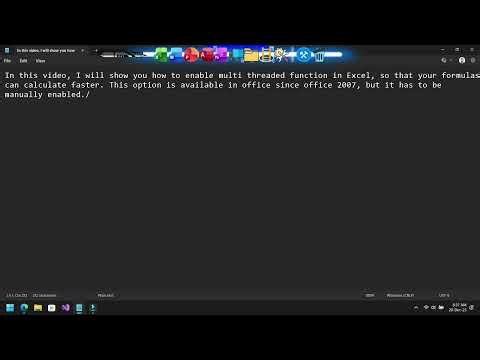 Comment activer le multithreading dans Excel