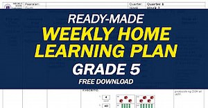 GRADE 5 - Weekly Home Learning Plan (Ready-Made)